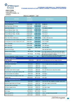 Download Canada JP Morgan Chase proof of address bank statement excel Photoshop template